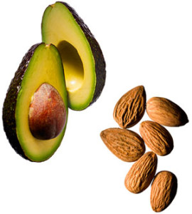 Almonds and avocado are delicious sources of Vitamin E